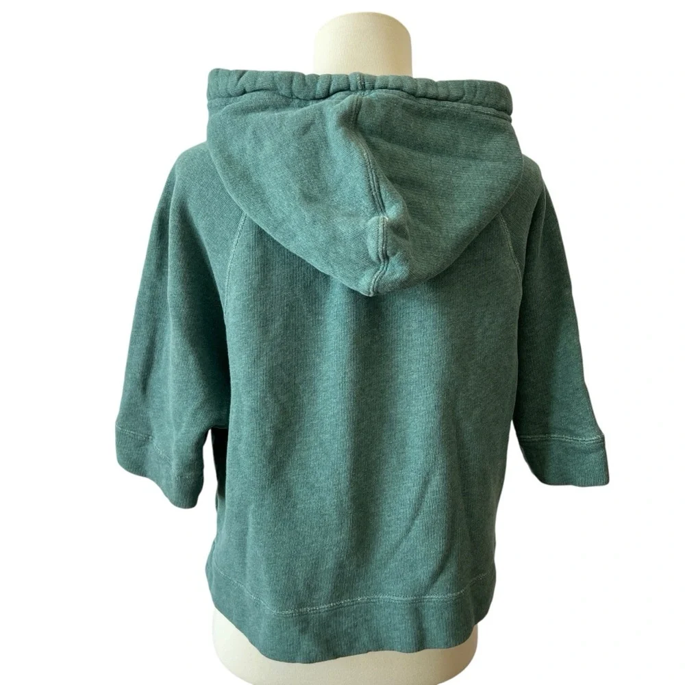 Pact Teal Cowl-Neck Pullover Hoodie - Picture 6 of 11